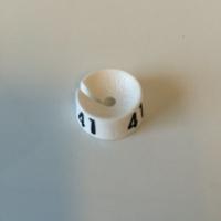MB wit/zwart 41 voor op kledinghanger