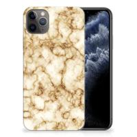 Apple iPhone 11 Pro Max | TPU | Siliconen hoesje | Marmer Goud