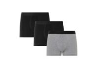 LIVERGY 3 heren boxers (M, Zwart/grijs)