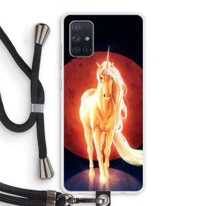 Last Unicorn: Samsung Galaxy A71 Transparant Hoesje met koord