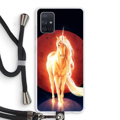 Last Unicorn: Samsung Galaxy A71 Transparant Hoesje met koord