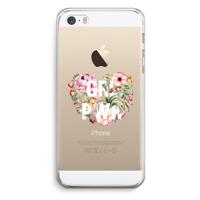 GRL PWR Flower: iPhone 5 / 5S / SE Transparant Hoesje