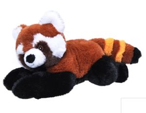 Pluche knuffel dieren Eco-kins rode panda beer van 24 cm   -