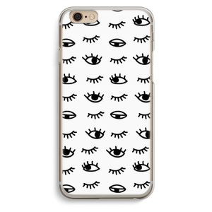 Eye pattern #2: iPhone 6 / 6S Transparant Hoesje
