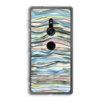 Watercolor Agate: Sony Xperia XZ2 Transparant Hoesje