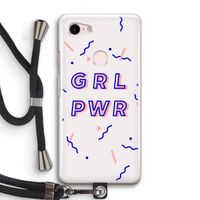 GRL PWR: Pixel 3 Transparant Hoesje met koord