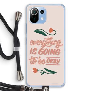 Optimistic flower girl: Xiaomi Mi 11 Lite Transparant Hoesje met koord