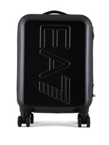 Ea7 Emporio Armani valise à logo embossé - Noir