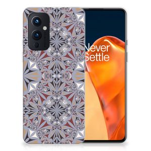 OnePlus 9 TPU Siliconen Hoesje Flower Tiles