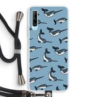 Narwhal: Huawei P Smart Pro Transparant Hoesje met koord