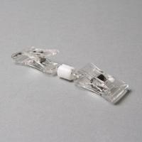Pop-clip met 2 knijpers klein - 100 stuks