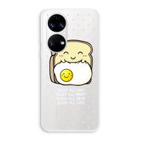 Sleep All Day: Huawei P50 Transparant Hoesje