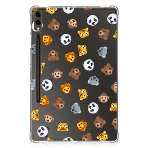 Hippe Hoes voor Samsung Galaxy Tab S9 Plus Dieren Emojis