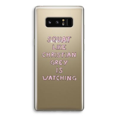 Christian Grey: Samsung Galaxy Note 8 Transparant Hoesje