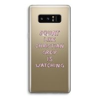 Christian Grey: Samsung Galaxy Note 8 Transparant Hoesje