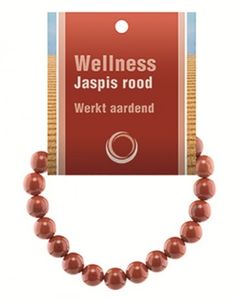 Ruben Robijn Powerbead op kaart jaspis (1 st)