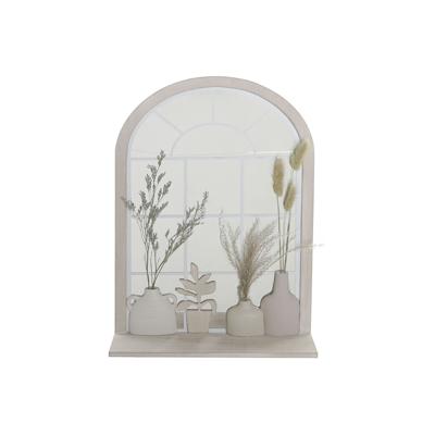 Wandspiegel DKD Home Decor Beige Vaas Cottage 35 x 10 x 50 cm
