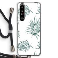 Simple leaves: Sony Xperia 1 III Transparant Hoesje met koord