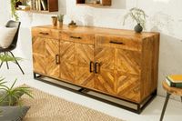 Massives Dressoir INFINITY HOME 160cm Mangoholz Industrieel Design - 39284 - thumbnail
