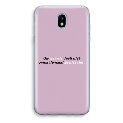 uw waarde daalt niet: Samsung Galaxy J5 (2017) Transparant Hoesje uw waarde daalt niet: Samsung Galaxy J5 (2017) Transparant Hoesje