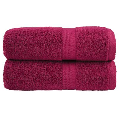 VidaXL Gastendoekjes solund 2 st 600 g/m² 30x50 cm bordeauxrood