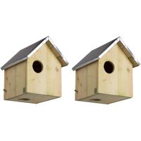 2x Stuks houten eekhoorn nestkasten 29 cm