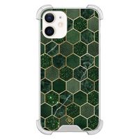 iPhone 12 mini shockproof hoesje - Kubus groen