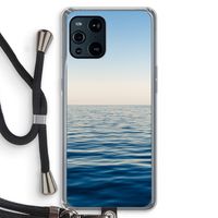 Water horizon: Oppo Find X3 Pro Transparant Hoesje met koord