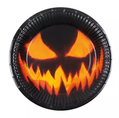 Papieren Bordjes Creepy Pumpkin - 10 st. - Timstor