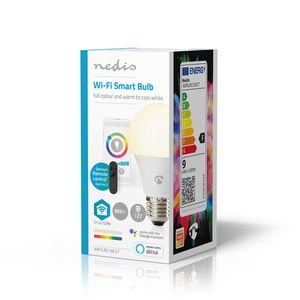 Nedis SmartLife Multicolour Lamp | Wi-Fi | E27 | 806 lm | 9 W | 1 stuks - WIFILRC10E27 WIFILRC10E27