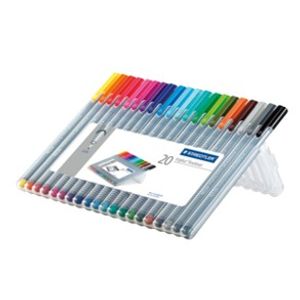 Staedtler triplus fineliner 334 fijnschrijver Multi 20 stuk(s)