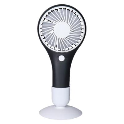 Mini ventilator/handventilator - 20 x 10 cm - Grijs - Verkoeling in zomer