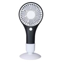 Mini ventilator/handventilator - 20 x 10 cm - Grijs - Verkoeling in zomer