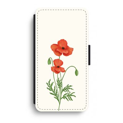 Red poppy: iPhone XR Flip Hoesje