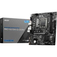 MSI pro h610m-g ddr4 socket 1700 moederbord (gb-lan, sound, µatx)