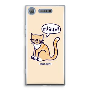 Miauw: Sony Xperia XZ1 Transparant Hoesje