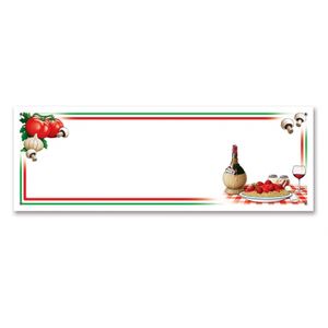 Italie thema feest banner 152 x 53 cm