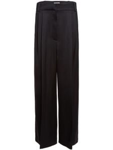 KHAITE pantalon ample Simone à plis - Noir