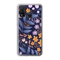 Flowers with blue leaves: Huawei P Smart (2020) Transparant Hoesje