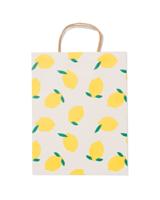 HEMA Cadeautas L 31x24cm citroenen (geel)