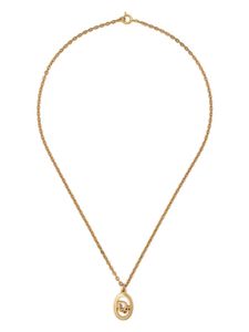 Christian Dior Pre-Owned collier à pendentif logo (années 1980)