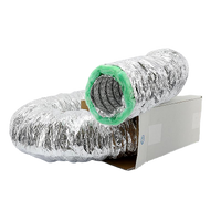 Geïsoleerde flexibele ventilatieslang - Ø200mm - Aluminium - DOOS a 10 METER Geïsoleerde flexibele ventilatieslang - Ø200mm - Aluminium - DOOS a 10 METER