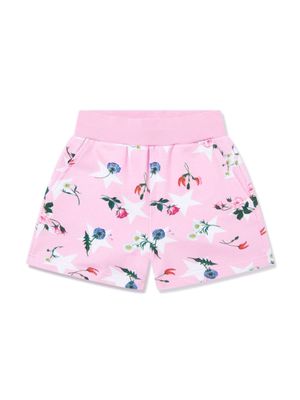 Monnalisa short en coton mélangé à imprimé graphique - Rose
