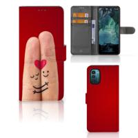 Nokia G11 | G21 | Wallet Case | met Pasjes | Liefde - Origineel Romantisch Cadeau