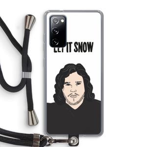 Let It Snow: Samsung Galaxy S20 FE / S20 FE 5G Transparant Hoesje met koord