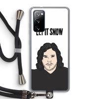 Let It Snow: Samsung Galaxy S20 FE / S20 FE 5G Transparant Hoesje met koord