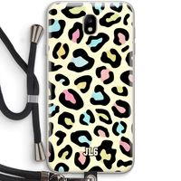 Leopard pattern: Samsung Galaxy J7 (2017) Transparant Hoesje met koord