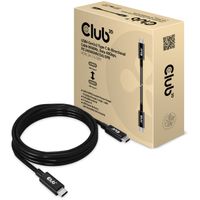 Club 3D USB4 Gen3x2 Type-C Bi-Directional kabel, 2 meter kabel 8K60Hz, Data 40Gbps, PD 240W(48V/5A) EPR - thumbnail