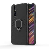PC + TPU schokbestendige beschermhoes voor vivo V15 Pro met magnetische ring houder (zwart)