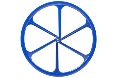 Teny Rim 6 Spoke Fixed Gear Voorwiel - Blauw